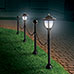 Ideaworks JB8159 Solar Post & Chain Light Set - 2 Pack