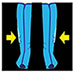 North American Health Air Compression Leg/Foot Wraps - XL