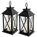LED Pillar Candle Lantern - 2 Pack