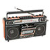 SuperSonic 4-Band Radio/Cassette Player - Wood
