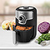 DASH 1.6 Quart Black Compact Air Fryer