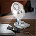 Technical Pro Rechargeable Desk/Wall Fan and Light