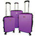 Karriage-Mate Blu Rib 3-Piece Hard side Luggage - Purple