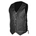Vance Leathers 10-Pocket V-Neck Leather Vest