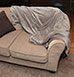 Luxurious Taupe Velour Blanket