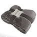 Luxurious Solid Velour Blankets (F/Q, Charcoal)