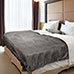 Luxurious Solid Velour Blankets (F/Q, Charcoal)