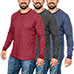 Boxercraft Men's Reversible Long Sleeve Crew Shirts - 3 Pack