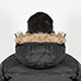 Truppa Men's Black Hooded Parka Coat