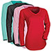 Hanes Women's Long Sleeve V- Neck Shirts