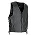 Burk's Bay Men's Black Leather Vest