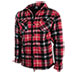Truppa Men's Red/Black Quilt Lined Plaid Fleece