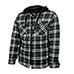 Quilt-Lined Flannel Shirt with Hood