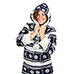 Trailcrest Navy Women's Zippered Fleece Lounger