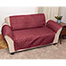 Burgundy Reverse Loveseat Cover